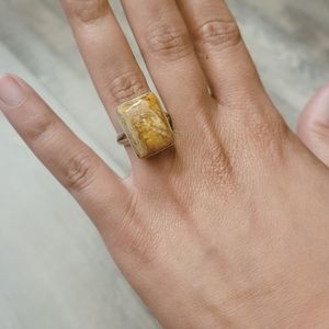 Dawning Jasper Namibia Sterling Silver Ring